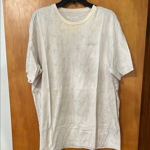 TravisMathew Men's Warmer Tides Cream Cotton T-Shirt-XXL